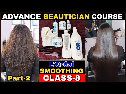 L'Oréal Hair Smoothing | How To Do Permanent Hair Straightening | Hair Smoothing Step by step part 2