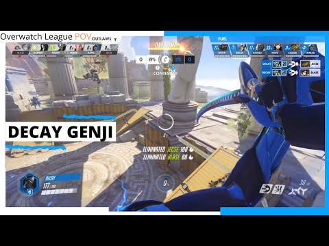 DECAY GENJI POV | Dallas Fuel vs Houston Outlaws | OWL Season 2020 Week 12