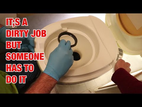 Thetford Aqua Magic IV Ball Seal Replacement // Caulking Bathroom Floor