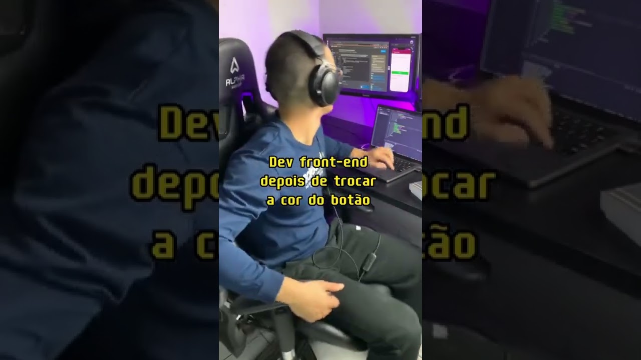 Vida de dev front-end não é mole 😂 #programador #frontend #programação #javascript
