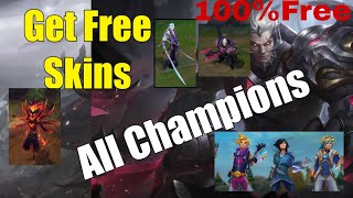 How to get free skins in league of legends 100% FREE