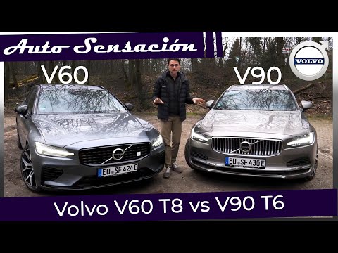 Comparativa: Volvo V60 t8 Polestar 2021 vs Volvo V90 t6 2021.