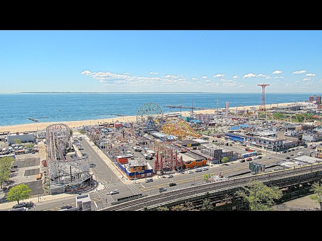 ブルックリンのコニーアイランド遊園地