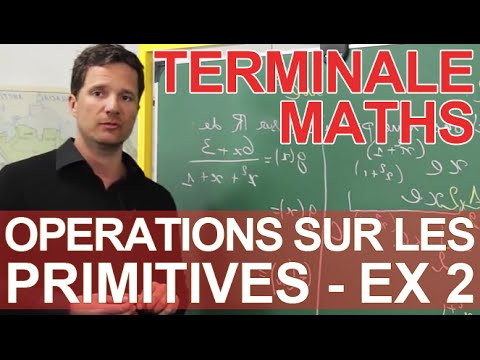 Operations on primitives - Exercise 2 - Final year maths - Les Bons Profs