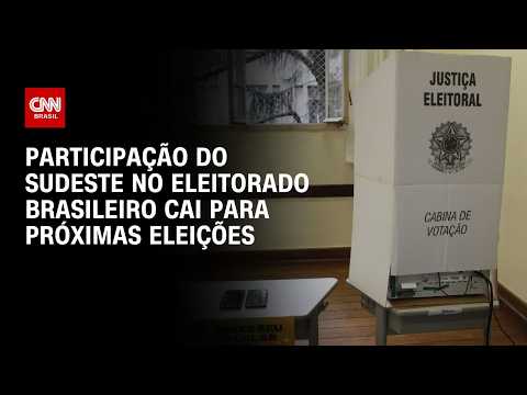 Eleições 2026: Participação da região Sudeste no eleitorado cai, diz TSE | CNN PRIME TIME