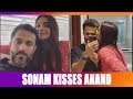 Sonam Kapoor Kisses Anand Ahuja After Styling His Hair