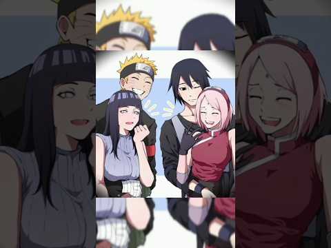 Naruto x hinata and sasuke x sakura ❤️ #naruto #anime #couples #edit #trending #shorts