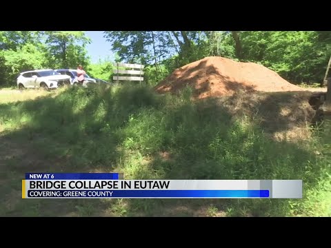 Bridge collapses in Eutaw, Ala.