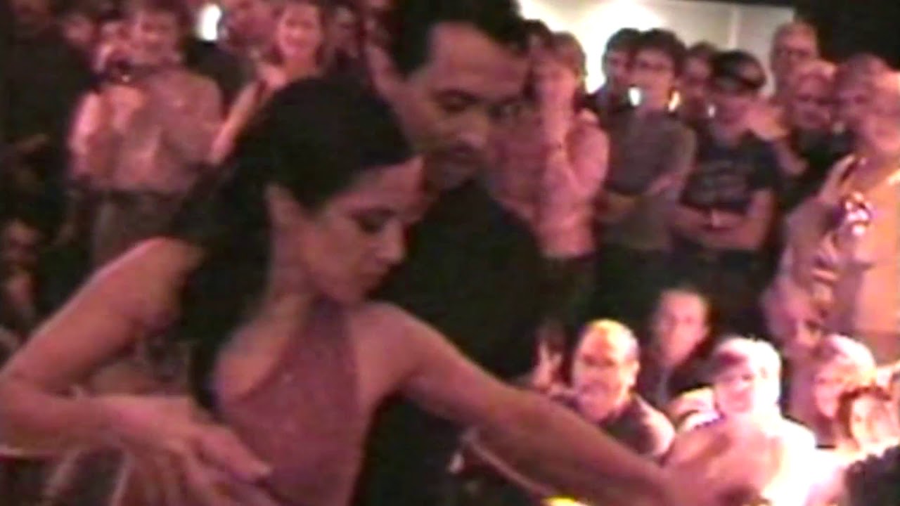 Gustavo Rosas. Tango con Paula Rubin en Bruselas Tango Festival Marzo 2005.Belgica.