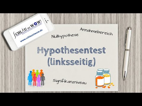 Hypothesentest (linksseitig): anschaulich erklärt