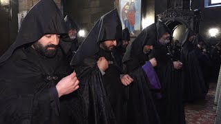 Էջմիածնի միաբանությունը մասնակցել է հանգստյան ժամերգության