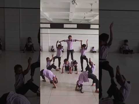 children Pyramid dance Pyramid tutorial  India Wale dance bhavesh bheda dance #sorts #youtubeshorts