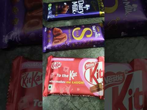 delicious chocolates 🤤🍫♥️📌 #chocolate #snacks #kitkat #cadburydairymilkchocolate #shorts #toffee