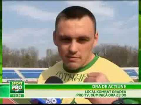 Stire tv: "Ciobanu Sebastian s-a antrenat la 400 m garduri pentru super gala  Arde Bihorul!''