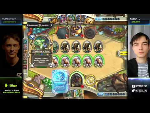 Numberguy VS Kolento - Heroes of Cards 5 Round M Hearthstone