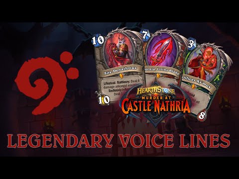 Hearthstone - Legendary Minion Voice Lines & Intro Music - Murder at Castle Nathria