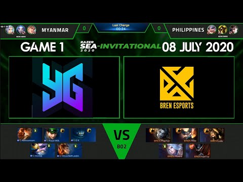 BREN ESPORTS VS YANGON GALACTICOS [GAME 1] 08 JULY 2020 [GROUP B] | RAZER SEA-INVITATIONAL 2020