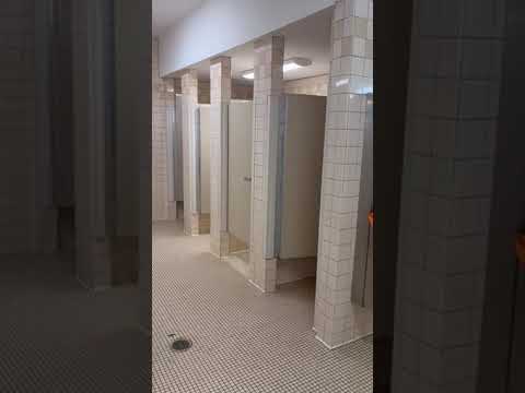 inside of women’s bathroom