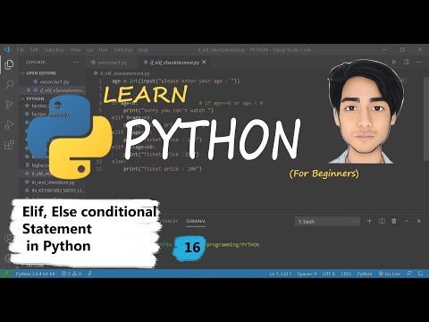 Python Tutorial For Beginners Hindi 16 Elif Else Statement In Python Python Programming
