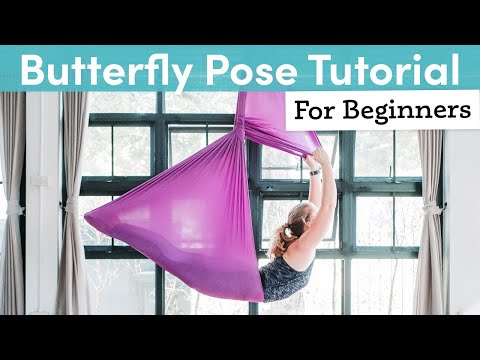 Aerial Yoga Pose for Beginners | Butterfly Pose