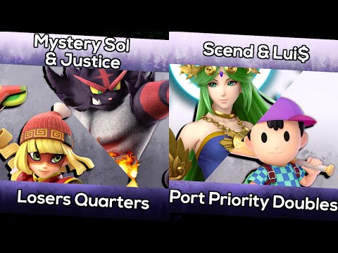 Mystery Sol / Justice (Min Min, Incineroar) vs Scend / Lui$ (Palutena, Ness) - PP7 Doubles LQFs