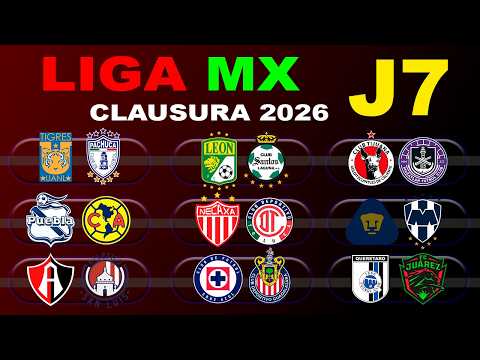DATES, TIMES AND CHANNELS FOR MATCHDAY 7 OF THE LIGA MX CLAUSURA 2026
