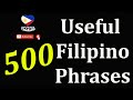 500 USEFUL FILIPINO PHRASES  | English Speaking Practice | TALK TO ME IN TAGALOG