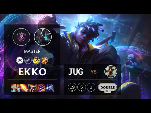 Ekko Jungle vs Nidalee - KR Master Patch 11.23