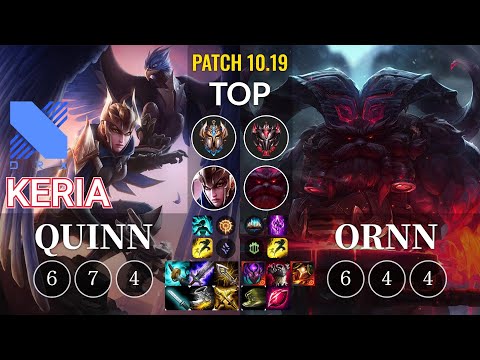 DRX Keria Quinn vs Ornn Top - KR Patch 10.19