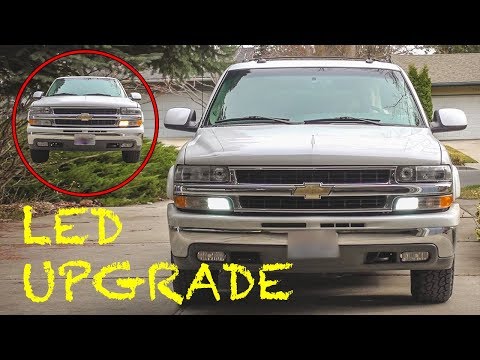 Replacing 3157 Daytime Running Light Bulbs with LEDs // Chevy GMC