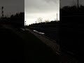 Tornado Siren Goes Off For Severe Thunderstorm Warning And A CSX Single Engine In Marion OH