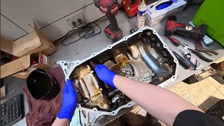 2014 Honda CRV oil pan removal without completely removing the subframe.