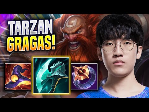 TARZAN DESTROYING WITH GRAGAS! - LNG Tarzan Plays Gragas JUNGLE vs Wukong! | Season 2023