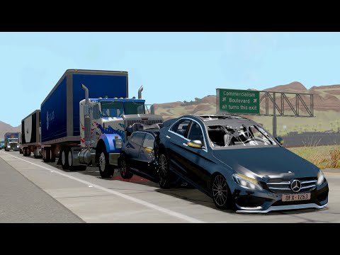 Truck Pileups Crashes - BeamNG.Drive