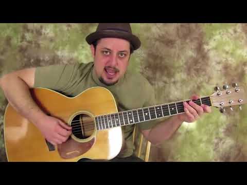 Acoustic Guitar Blues Scales (Triplets lick tutorial)