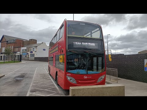 A Ride On the Rail Replacement X900.   South Shields - Heworth Interchange