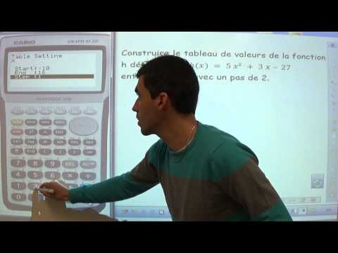 comment construire tableau de variation