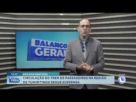 Nota: Circulação do trem de passageiros segue suspensa em Tumiritinga.