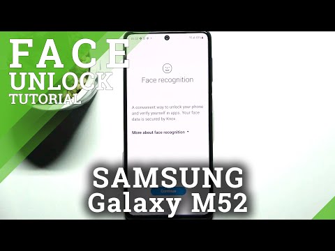 Set up Face unlock on Samsung Galaxy M52 - How to unlock Samsung Galaxy M52 using own Face