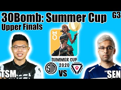TSM vs Sentinels game 3 - Upper Finals | 30Bomb Summer Cup 2020 | Valorant Tournament