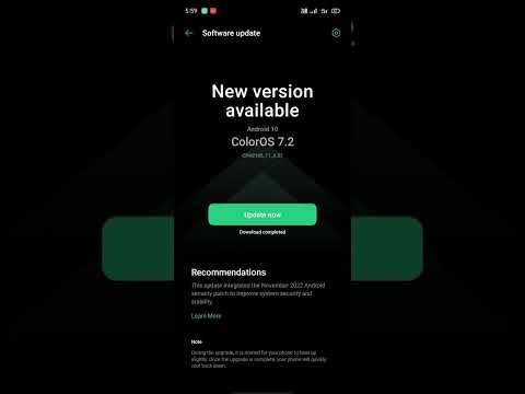 OPPO A15 new security patch update in Nov