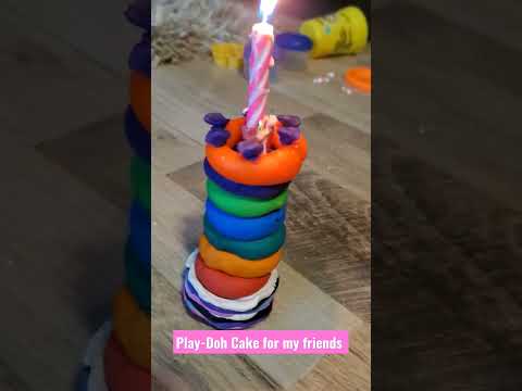 Play-Doh Cake for my friends | Play-Doh Cake #playdoh #playdohfun #youtube #playdough #playdoughfun