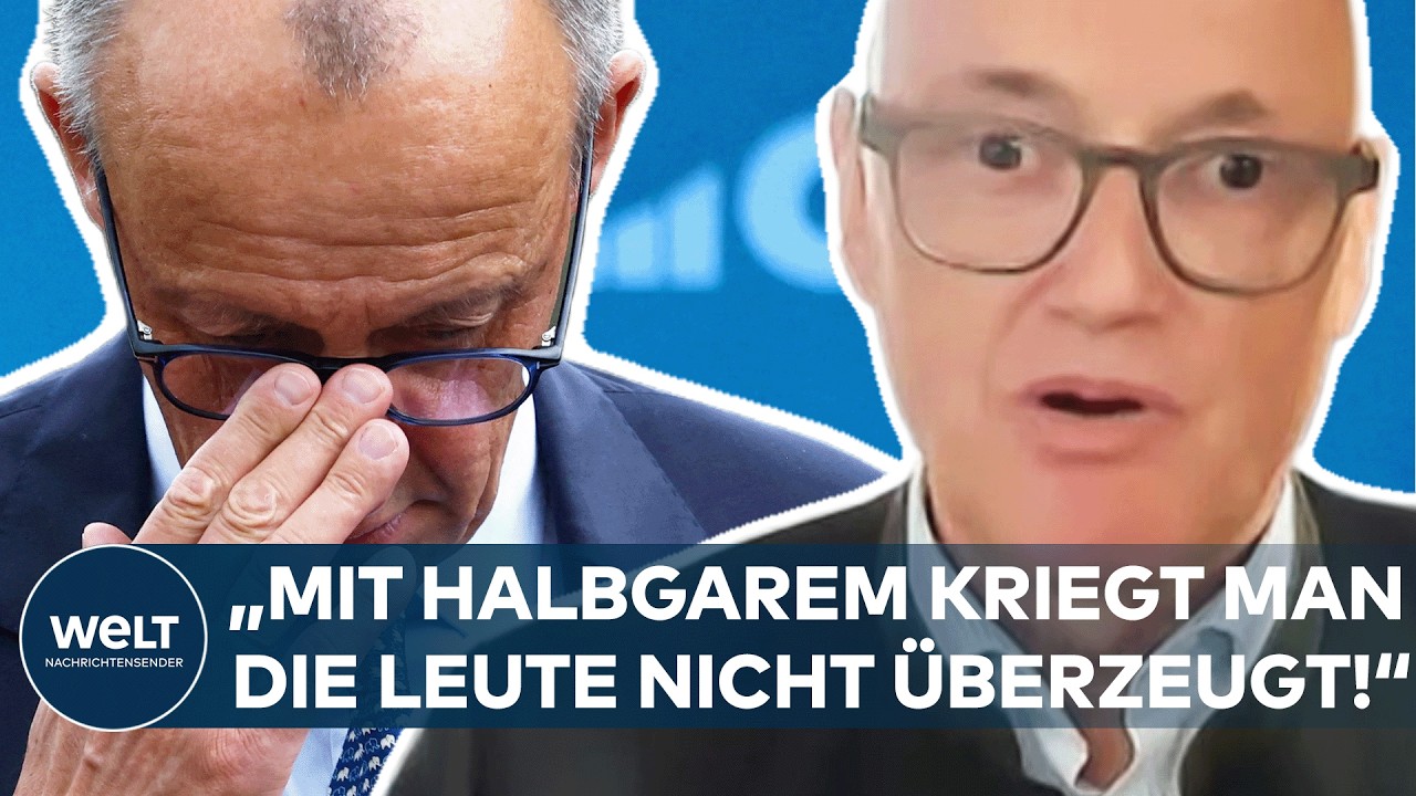 CDU-KRISE: „Mit Halbgarem kriegt man die Leute nicht überzeugt!“ – INSA-Chef kritisiert Merz-Kurs!