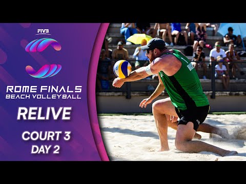 FIVB Beach Volleyball World Tour Finals 2019 | Court 3 - Day 2 | Rome