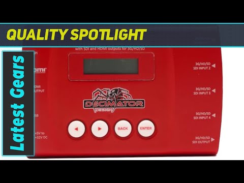 Decimator DMON-Quad 4-Channel 3G/HD/SD-SDI Quad Split Multiviewer with HDMI Outputs