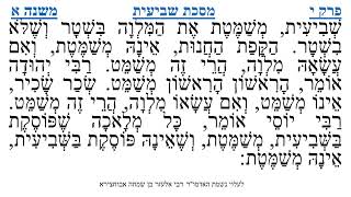 מסכת שביעית פרק י משנה א