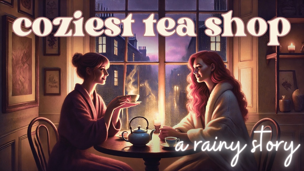 Coziest Rainy Day at the Tea Shop ☕ Relaxing Bedtime Story for Adults 🎷3HRs Sleepy Coffee Shop Jazz