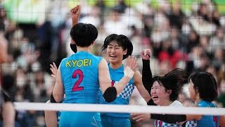 【高校バレー】共栄学園が19年ぶり3度目の優勝　大友愛さん長女、秋本美空がチームをけん引
