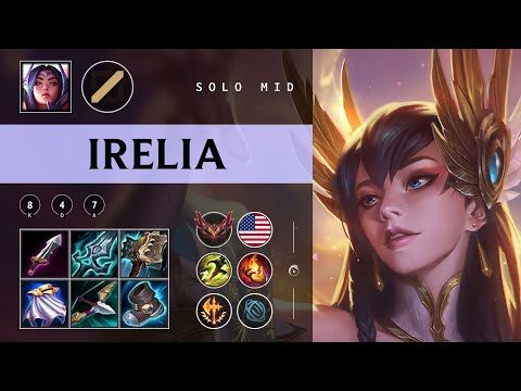 Irelia Mid vs Galio - NA Grandmaster Patch 25.24