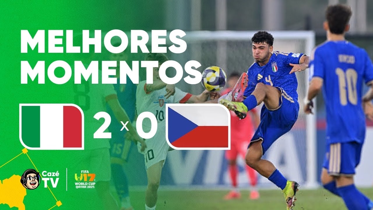MELHORES MOMENTOS: ITÁLIA 2 X 0 REP. TCHECA | COPA DO MUNDO SUB-17 FIFA™ 2025 | ELIMINATÓRIAS